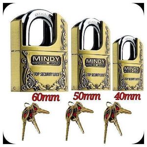 Mindy 3 Keys Heavy Duty Shrouded Hardened Keyed Secure Anti-theft Security Padlock -Top Security Lock 