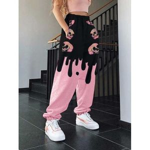 Fashion Casual Pants Women Cargo Korean Style Solid Spring Young