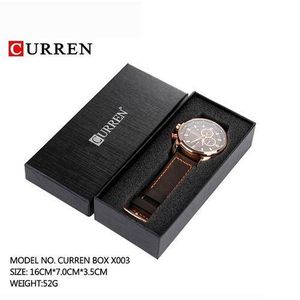 Curren Men's Brand Leather Quartz Watch Men Casual Waterproof
