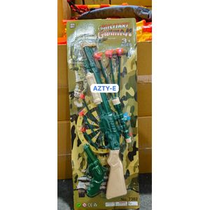 Military Gunman Toy Shotgun & gun Set with Suction Darts