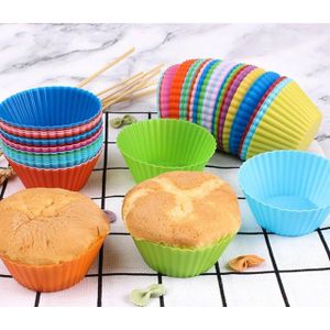 24 Pcs Reusable Silicone Cupcake Liners