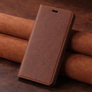Samsung Galaxy S10 Premium PU Leather Wallet Flip Case with Kickstand, Card Holder & Magnetic Closure – Brown