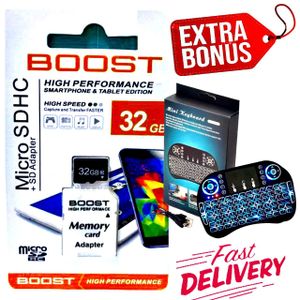 Boost 32 GB Micro SDHC Memory card // Mini Keyboard 