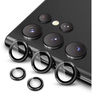 Black Metal Ring Camera Lens Protector for Samsung Galaxy S23 Ultra