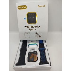 W26 Pro Max Series 8 Smart Watch with Free Airpods for Seamless Fitness Tracking and Daily Use