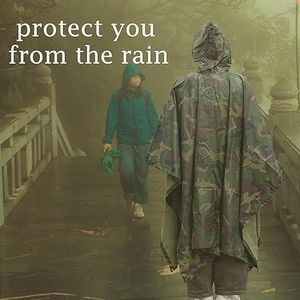Unisex Waterproof Raincoat Poncho – Lightweight & Reusable