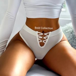 3 Pcs Seamless Ladies Ribbed Cotton Thong Simple Women's Low Waist Bikini  Briefs Sports Girls Underwear Plus Size