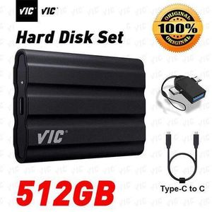 VIC True 512GB SSD Shield Portable High Speed External Disk Hard Drive Solid State Disk.