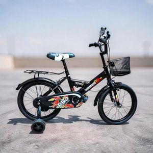 Easy Mounting Lightweight Frame Wide Tires Stable Ride 16 Inch 4-7 Years Old Children Kids Bicycle