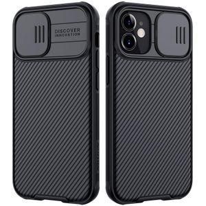 Cases Nilkin iPhone 11 (6.1" Inch) CamShield Pro Slider Camera Close & Open Double Layered Protection TPU + PC Black Color