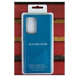 Soft Flexible Silicone Case for Samsung Galaxy Note 20 Ultra, Shockproof Anti-Scratch Slim TPU Protective Back Cover (Blue)