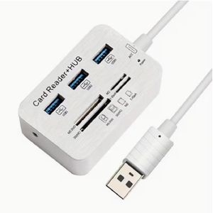 7-in-1 USB-C Hub with 3-Port USB- Expansion & SD/TF/MMC/.2 Memory Card Reader - USB-C 3.0 Peripheral Adapter for PC, Laptop