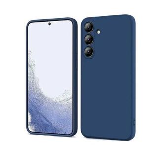 Soft Silicone Back Cover for Samsung Galaxy A55 5G - Blue, anti-fingerprint, anti-scratch, durable silicone case