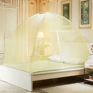 Cream Premium Pop-Up Mosquito Net – Foldable Tent Style, Easy to Use