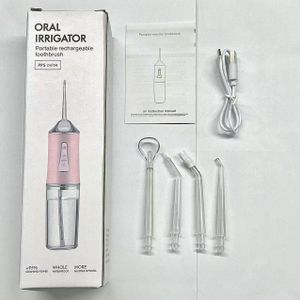 Portable Dental Water Flosser – Oral Irrigator Teeth Cleaner with 4 Nozzles & 3 Modes