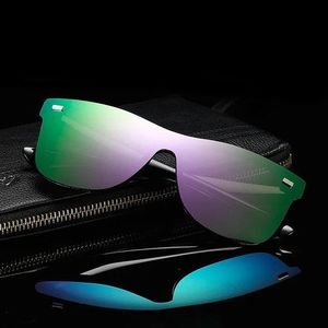 Large Anti Reflective Mirror Polarized Sunglasses