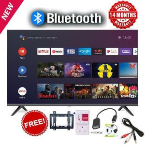Vitron 32” Frameless Smart Android TV, Bluetooth, Netflix & YouTube + Free Bracket, TV Guard, OTG & RCA Cable (1Yr Warranty)