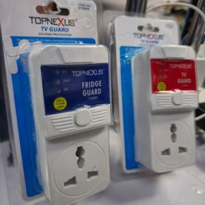 TOPNEXUS TV and Fridge Guard Voltage Protection – 13 Amp Surge Guard with Easy Bypass Mode for Household Electronics
