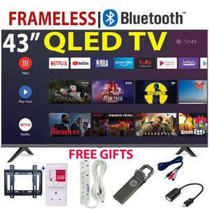 Vitron 43 Inch QLED Smart Android TV – Full HD, Bluetooth Enabled, Frameless, ICAST Screen Mirroring +FREE GIFTS (1YR WARRANTY)