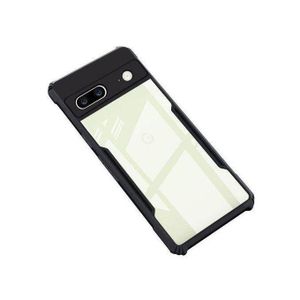 Xundo For Google Pixel 7 Technology Hybrid Black Border TPU Bumper With Transparent Back Case, 360 Degree Shockproof Protection Mobile Cover