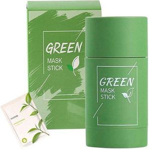 Green Tea Mask Mud Stick Acne Blackhead Smooth Clear Complexion