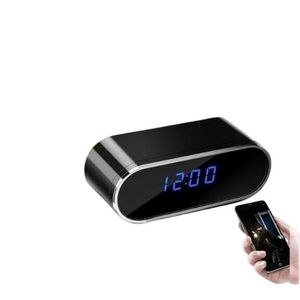 Slim & flexible design Easy to hide WiFi Table Clock Spy Camera with Full HD Recording