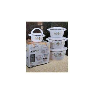 Casserole 4pcs Of  Hotpots Food Warmer Hot Pot, Serving Dishes Serveware Set 1000, 2000, 4000 And 6000ML