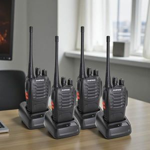 Baofeng BF-888S Portable Long Term Reliability Security Walkie Talkie Radio Calls- 4 Pieces