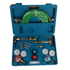 Oxygen Acetylene Torch Kit, Cutting Torch and Welding Kit, Oxy Gas Welding Cutting Brazing Set, Gas Welding Kit, Portable Oxy Acetylene Torch Welder, With Nozzles, Regulator, Hose Gauges