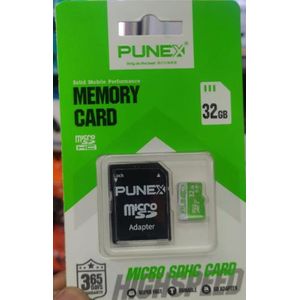 Punex High Speed 32GB Micro SDHC Memory Card – Class 10, UHS-I, Reliable Storage for Smartphones, Cameras, Dashcams, Tablets