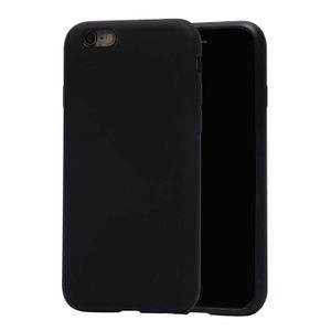 Soft Silicone Slim Fit Cover Anti-Scratch Shockproof Case for Apple iPhone 8 - Black