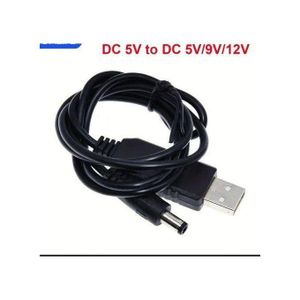 Versatile USB Power Cable - Power Bank To Broadband, WiFi Modem Router, Cable Connector 5V to 12V Boost Adapter, Plug-in to Power Bank, Car or Phone Charger, Compatible with Broadband, WiFi Modem Router, Interphone, Switch, No Battery Required ( SM )