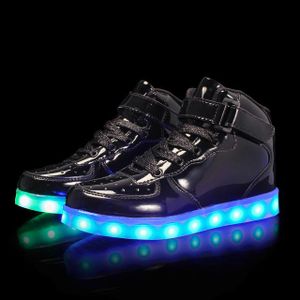 Fashion Baby Sneakers With Light Children's Glowing Toddler Soft Soled  Socks Shoes White