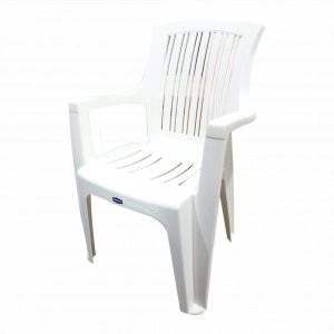 Kenpoly High Back Plastic Chair 2016 Ivory  Heavy Duty & Stackable