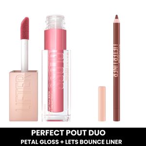 Maybelline Perfect Pout Duo, Petal Hydrating Lifter Gloss, Lets Bounce Lifter Liner