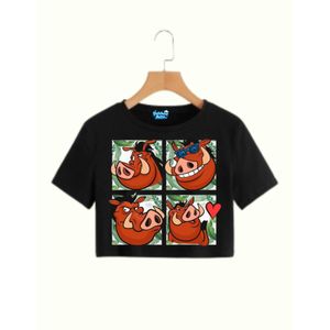 Women's casual crop tshirt