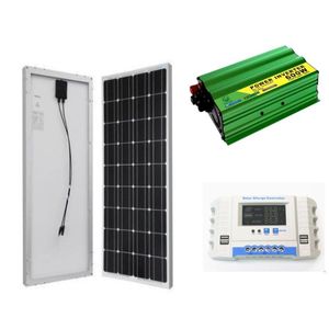 Solarmax 150 Watts Solar Panel + Free 20A Solar Charge Controller + Free 600W Solar Power Inverter   DC To AC Solar Inverter