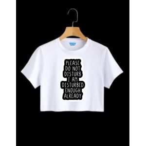 Women's casual crop tshirt 