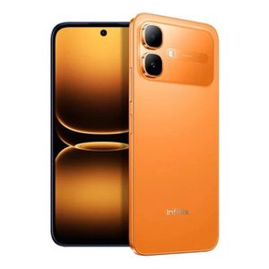 Infinix smart 20, 6.67", Up to 8GB RAM + 64GB (Dual SIM), 5200 mAh, 4G (1Year Warrant) Orange +  Led Watch, Earpods &  Power bank