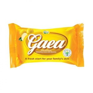 Gaea Naturals Lemon Soap 125g  100% Natural Handmade Soap  Cold-Processed with Olive, Coconut & Castor Oil  Paraben-Free  Made in Kenya