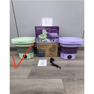 Electric foldable Washing Machine. 7.5Kg  (Green & Purple colour)