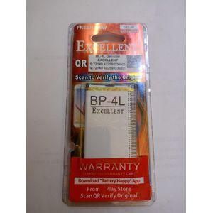 EXCELLENT BP-4L Original Mobile Battery for Nokia 4l, E61i, E63, E71, E71x, E72, E73, E90, N97, N810 Tablet, 1500mAh Compatible for: Nokia Model Number: Nokia BP-4L / 4l / E61i / E63 / E71 / E71x / E72 / E73 / E90 / N97 / N810 Tablet Capacity: 1500mAh original 1