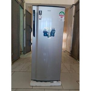 Mika Fridge, 175L, Single Door, Defrost (Direct Cool), Line Silver Dark