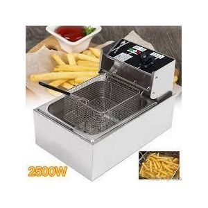  Electric Deep Fryer – 6L, Adjustable Temperature, Removable Basket, Commercial & Home Use