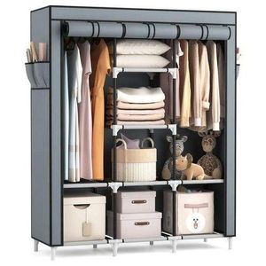HOMMY 3 Column Metallic Wardrobe