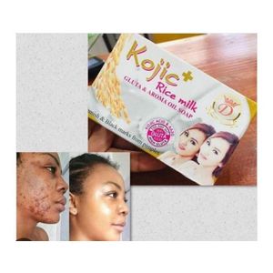 Kojic + Rice Milk Gluta & Aroma Oil Whitening Soap – Brightening & Nourishing Formula