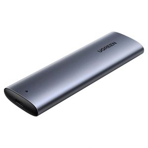 Ugreen CM400 USB-C to M.2 NGFF SATA SSD Enclosure (SSD Reader) – USB 3.0 5Gbps External Case for M.2 B-Key/M+B Key SSDs, Up to 2TB, UASP & TRIM Support