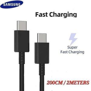 Samsung 2 Meters 2M PD 3A USB TYPE C TO USB TYPE C CABLE FOR SAMSUN.black
