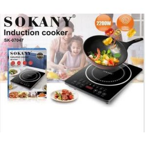 Sokany  Single Plate Induction Cooker 2200W – Black