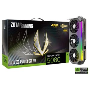 Zotac GAMING GeForce RTX 5080 AMP Extreme INFINITY ULTRA 16GB GDDR7 Graphics Card (Recommended Power Supply: 850W)
